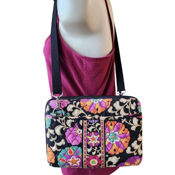 Vera Bradley Suzani Retired  Hard Cover Tablet Ipad Case Zipper Detachable Strap - Picture 15 of 15